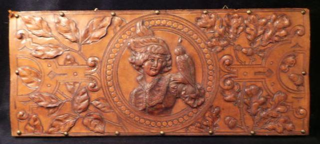 Rare Falconry beautiful old Panel Falconer Nobility Fauconnerie masterpiece Falconry Hawking Falkner