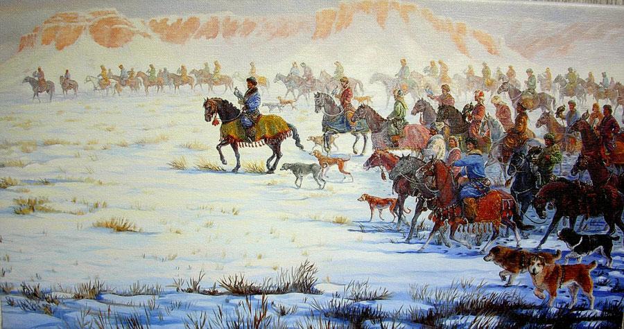 Great Khan's Hunt by Esengali Sadirbayev