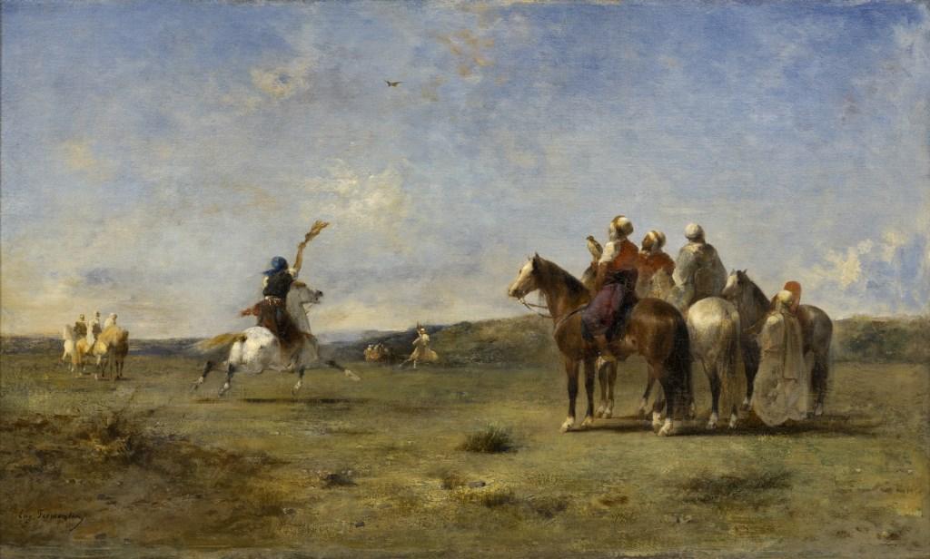 Falconers by Eugene Fromentin (1820-1876)