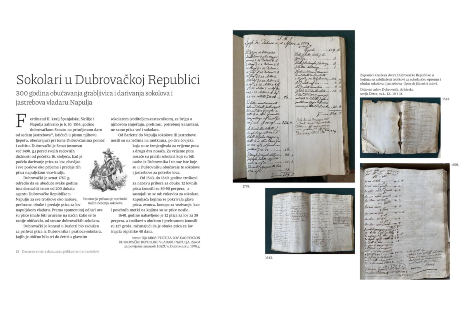 Falconry history in Dubrovnik Republic