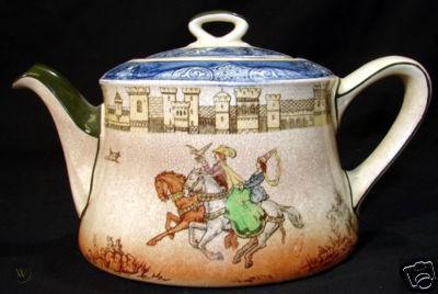 Vintage Royal Doulton FALCONRY Teapot/Tea Set c.1913-30