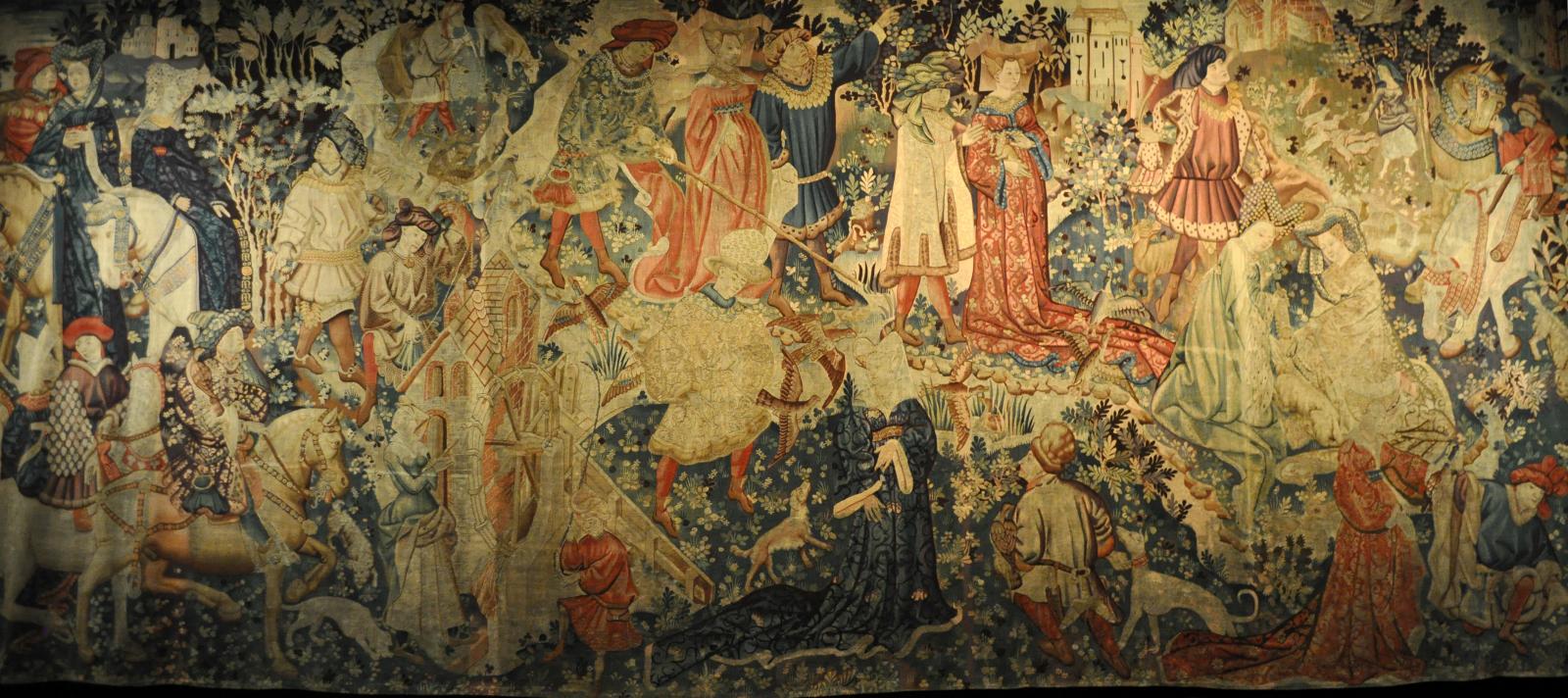  Falconry, The Devonshire Hunting Tapestries, late 1420s