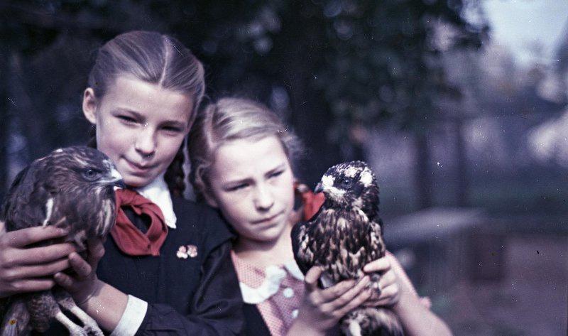 Two friends in Moscow Zoo in 1949