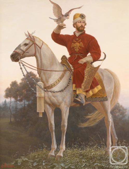 The State's Man. Falconer 18th century by Sergei Efoshkin made in 2004
